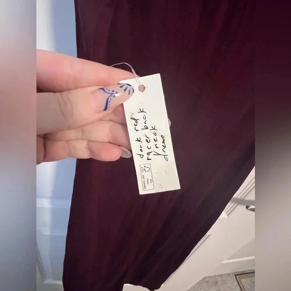 NWT |  Daily Ritual | Basic Burgundy Jersey Swing Dress | Size XS - Picture 6 of 8